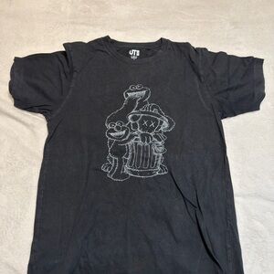 KAWS Sesame Street Black Tee